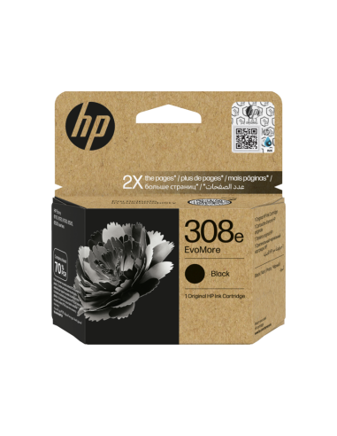 HP Cartucho 308e EvoMore Negro 320p