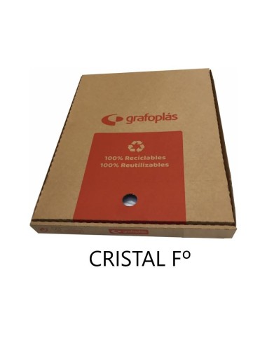 CAJA FUNDA MULTITALADRO CRISTAL FOLIO  GRAFOPLAS 05570200 PRECIO ESPECIAL CAJA DE 100