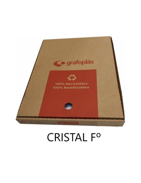 CAJA FUNDA MULTITALADRO CRISTAL FOLIO  GRAFOPLAS 05570200 PRECIO ESPECIAL CAJA DE 100