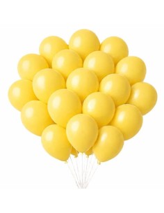 GLOBOS DE COLOR PASTEL AMARILLO BOLSA DE 20 UDS. 26006 CSUR 63216