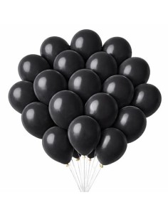 GLOBOS DE COLOR PASTEL NEGRO BOLSA DE 20 UDS. CSUR 63224