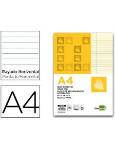 BLOCK NOTAS HORIZONTAL  A4 AMARILLAS  50H CSUR 22550