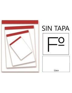 BLOCK DE NOTAS FOLIO SIN TAPA LISO PACSA-18111 (30)