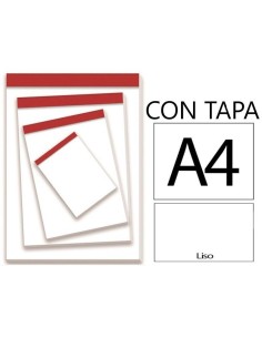 BLOCK DE NOTAS A4  CON TAPA LISO 80H 60GRS PACSA 18902 / MAKRO 001117