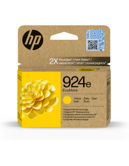 HP 924e Cartucho Amarillo OfficeJet Pro 8120, 8130 series