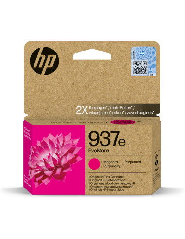 HP 937e Cartucho Magenta OfficeJet Pro 9110b, 9120
