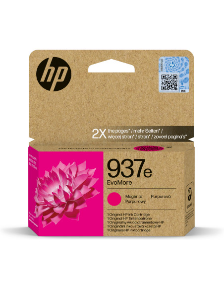 HP 937e Cartucho Magenta OfficeJet Pro 9110b, 9120