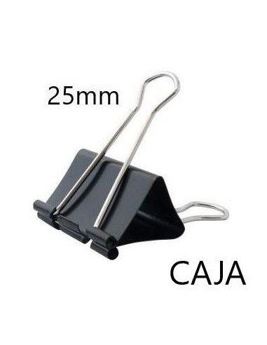 PINZAS ABATIBLES 25mm  CAJA DE 12 UNIDADES  KORES GRAFOPLAS  26500