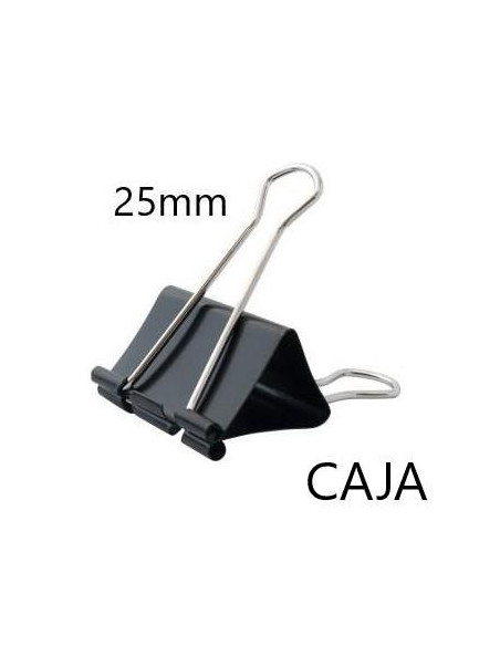 PINZAS ABATIBLES 25mm  CAJA DE 12 UNIDADES  KORES GRAFOPLAS  26500
