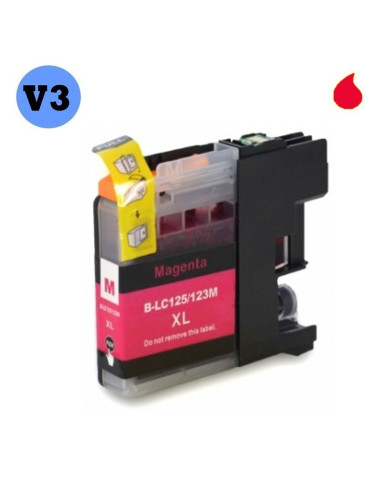 CARTUCHO COMPATIBLE BROTHER LC123 MAGENTA