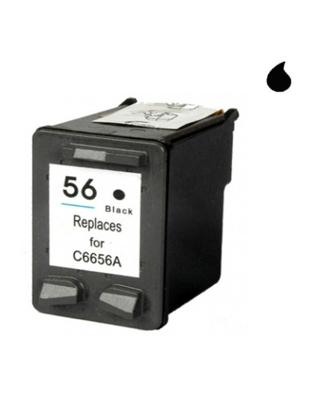 CARTUCHO COMPATIBLE HP 56 NEGRO C6656A