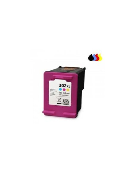 CARTUCHO HP COMPATIBLE 302XL COLOR F6U67AE