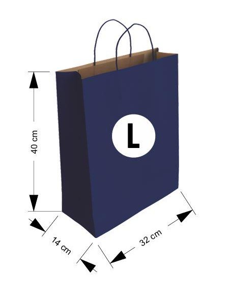 BOLSA KRAFT CELULOSA NEGRO  ANDINA TAMAÑO L 2104042
