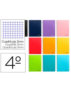 CUADERNO 4º  TAPA BLANDA  CUADRICULA 3MM 80H 60GR CSUR 08264