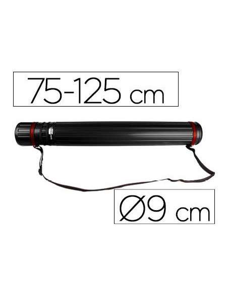 PORTAPLANOS CON BANDOLERA- EXTENSIBLE  750/135 NEGRO CSUR-36136