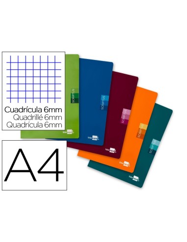 LIBRETA A4 90GRS 48H C/6MM LIDERPAPEL SCRIPTUS CSUR 52159