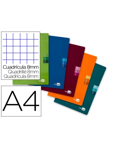 LIBRETA A4 90GRS 48H 8X8 LIDERPAPEL SCRIPTUS CSUR 52160