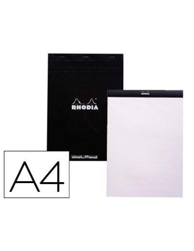 BLOCK A4 DOTPAD RHODIA NEGRO 80H 80GR.EXACLAIR 19559C
