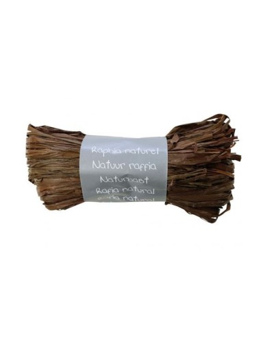 MADEJA RAFIA NATURAL MARRON CHOCOLATE 50G EXACLAIR 196073C