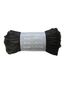 MADEJA RAFIA NATURAL NEGRA 50G  EXACLAIR 196029C