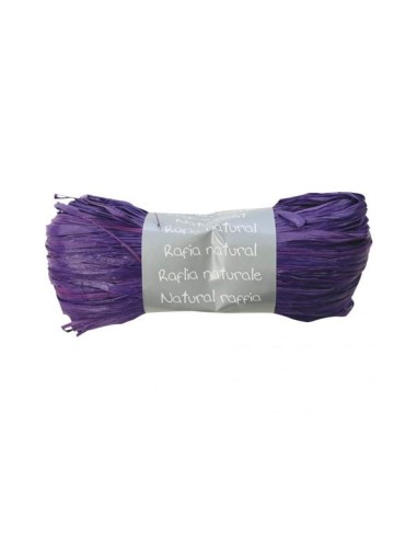 MADEJA RAFIA NATURAL MORADA 50G EXACLAIR 196044C