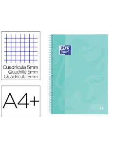 CUADERNO OXFORD TOUCH A4 90G 80H 5X5 VERDE MENTA HAMELIN 400117274