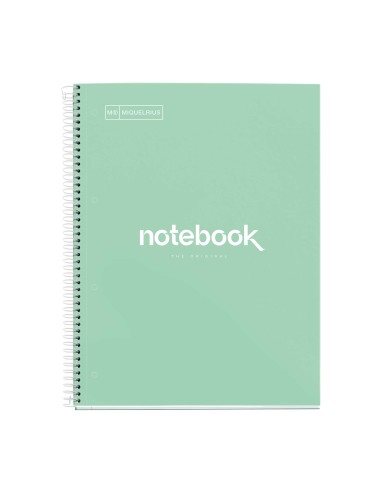 CUADERNO NOTEBOOK 1 EMOTIONS A4 80H TAPA CARTON 90 GR MENTA 46050