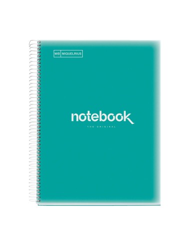 CUADERNO NOTEBOOK 5 EMOTIONS A4 120H  TAPA DE PP 90 GR TURQUESA 46073