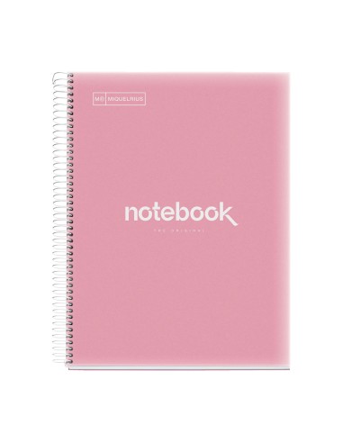 CUADERNO  NOTEBOOK 5 EMOTIONS A4 120H  TAPA DE PP 90 GR ROSA 46074