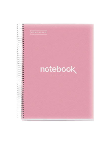 CUADERNO  NOTEBOOK 5 EMOTIONS A4 120H  TAPA DE PP 90 GR ROSA 46074