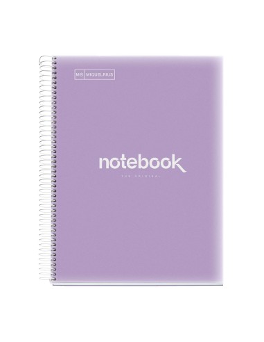 CUADERNO NOTEBOOK 5 EMOTIONS A4 120H TAPA DE PP 90 GR LAVANDA  46079