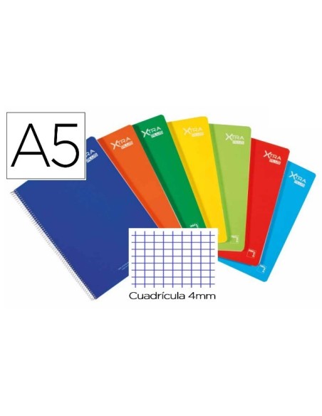 CUADERNO 4º TAPA DURA 80H 90GRS CUADRICULA 4 PACSA 16277 (50)