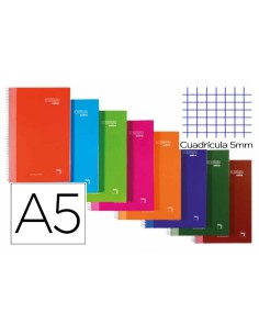 CUADERNO 4º MICROPERFORADO TAPA FORRADA C/5 120 HOJAS  90G PREMIUM EXTRA  PACSA 16480 (24)