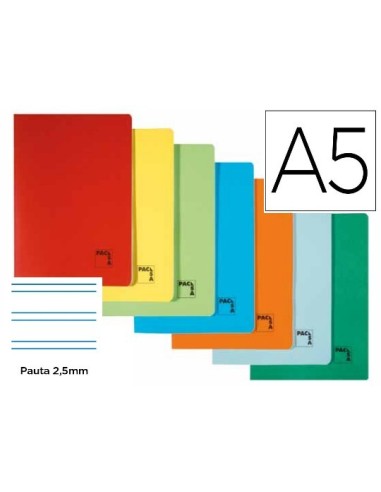 LIBRETA 4º GRAPADA GOFRADA 48H 70 GRS  PAUTA 2.5  PACSA 20072 (80)
