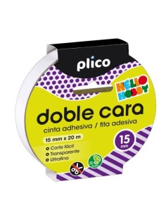 CINTA DOBLE CARA 15 MM X 20 M PLICO-13312