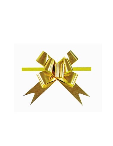 LAZO RAPIDO 32MM METALIZADO BOLSA 20u ORO PRYSE  3260007 POR UNIDAD