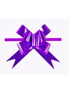 LAZO RAPIDO 50MM METALIZADO BOLSA 20u LILA PRYSE  3260035-1 POR UNIDAD