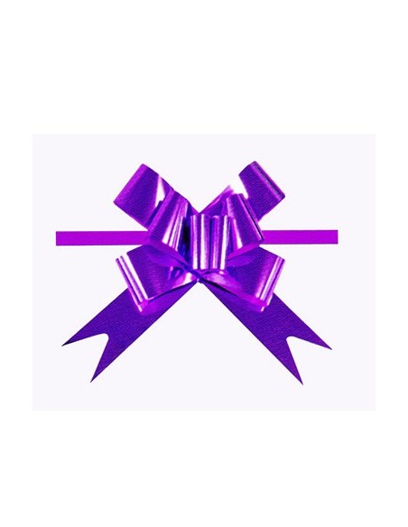 LAZO RAPIDO 50MM METALIZADO BOLSA 20u LILA PRYSE  3260035-1 POR UNIDAD