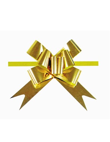 LAZO RAPIDO 50MM METALIZADO BOLSA 20u ORO PRYSE  3260037-1 POR UNIDAD