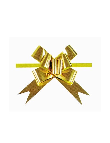 LAZO RAPIDO 50MM METALIZADO BOLSA 20u ORO PRYSE  3260037-1 POR UNIDAD