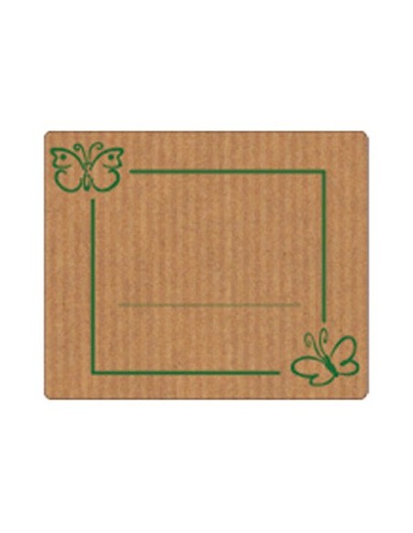 ROLLO DE 300 ETIQUETAS KRAFT ANONIMO MARIPOSAS PRYSE 3280048