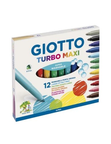 ROTULADORES TURBO MAXI CAJA DE 12 GIOTTO FILA 454000 (5)