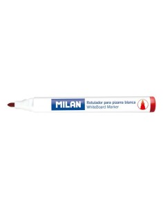 ROTULADOR PIZARRA PUNTA REDONDA ROJO MILAN 16529123 (12)