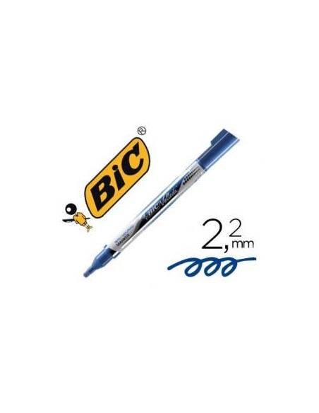 ROTULADOR VELLEDA TINTA LIQUIDA PIZARRA BLANCA POCKET PUNTA MEDIA 4.2 mm. AZUL BIC 902087 (12)