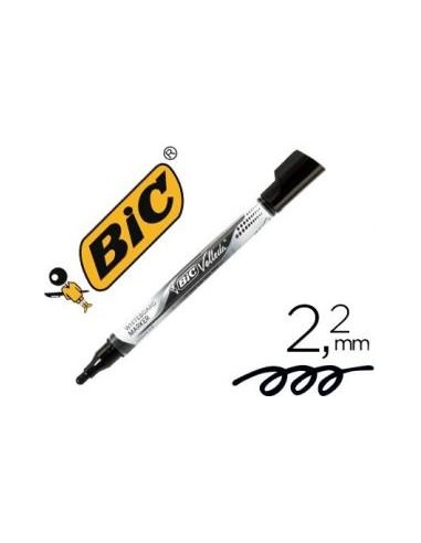 ROTULADOR VELLEDA TINTA LIQUIDA PIZARRA BLANCA POCKET PUNTA MEDIA 4.2 mm. NEGRO BIC 902088 (12)