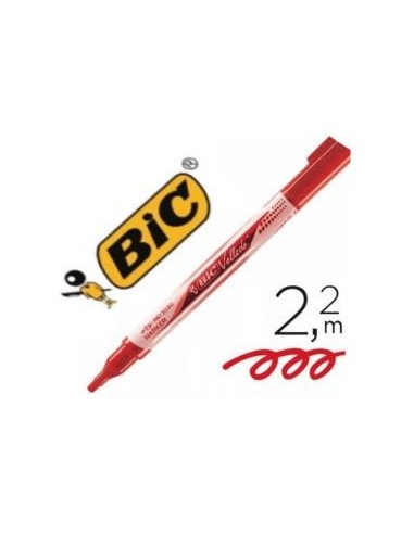 ROTULADOR VELLEDA TINTA LIQUIDA PIZARRA BLANCA POCKET PUNTA MEDIA 4.2 mm. ROJO BIC 902089 (12)