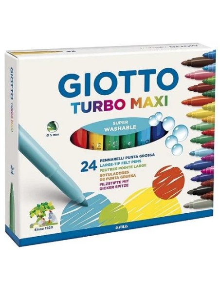 ROTULADORES PUNTA FIBRA TURBO COLOR GIOTTO 24u   FILA 417000 (5)