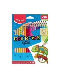 LAPICES COLORES TRIANGULARES 36 COLORPEPS MAPED 832017