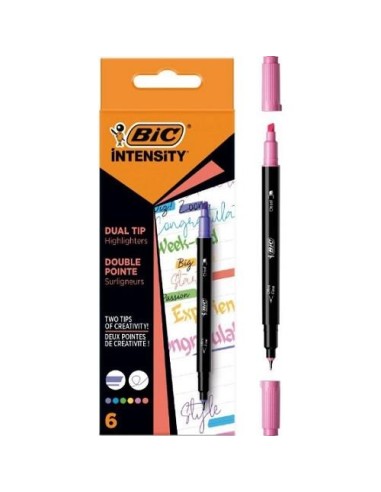 ROTULADOR BIC INTENSITY DUAL TIP DOBLE PUNTA C/6 UDS.BIC  503828