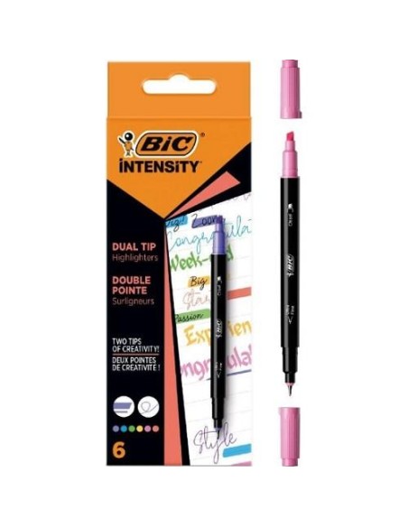 ROTULADOR BIC INTENSITY DUAL TIP DOBLE PUNTA C/6 UDS.BIC  503828